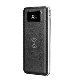S-link IP-G10W 10000mAh LCD Göstergeli Kablosuz Powerbank Siyah Taşınabilir Pil Şarj Cihazı