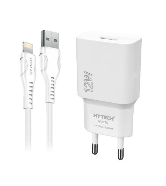 Hytech HY-XT50M 12W 5V 2.4A Micro USB Kablolu Beyaz Kablo + Ev Şarj Adaptör Kategori Dışı