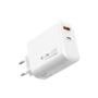 S-link SL-EC68 45W GAN PD 30W - QC 18W Type Type USB-C +USB A Hızlı Beyaz EV-NOTEBOOK Şarj Adaptör