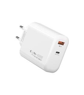 S-link SL-EC69 GAN PD 65W - QC 18W Type USB-C +USB A Hızlı Beyaz EV-NOTEBOOK Şarj Adaptör