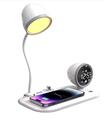 S-link SL-CW21 Beyaz Telefon Uyumlu Fast Şarj 15W Ayarlanabilir Led Işıklı Masa Lambası