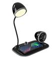 S-link SL-CW21 Siyah Telefon Uyumlu Fast Şarj 15W Ayarlanabilir Led Işıklı Masa Lambası