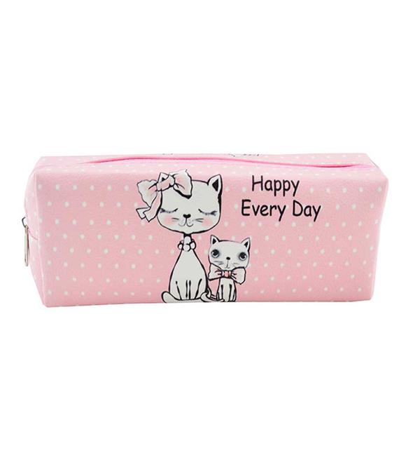 Unick Color Kalem Çantası Büyük Boy Cats 3496