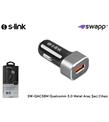 S-link Swapp SW-QAC38M Qualcomm 3.0 Metal Araç Şarj Cihazı