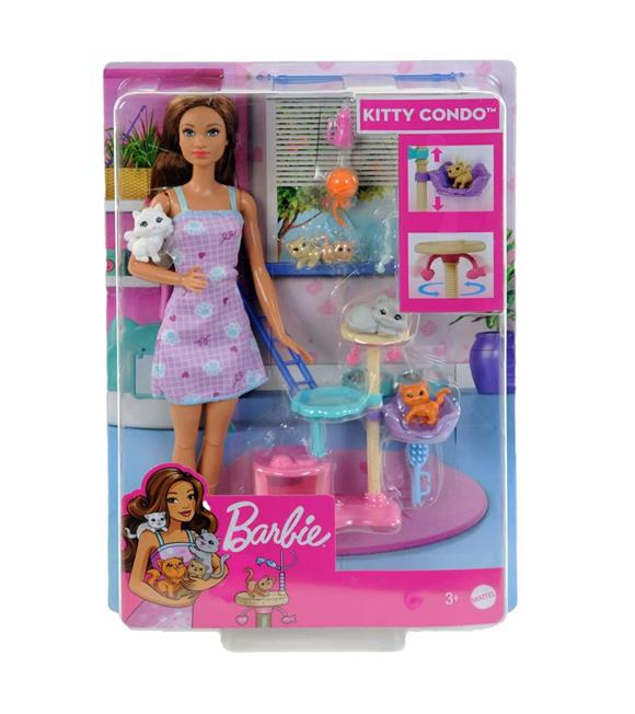 Barbie ve Yavru Kedileri Oyun Seti HHB70