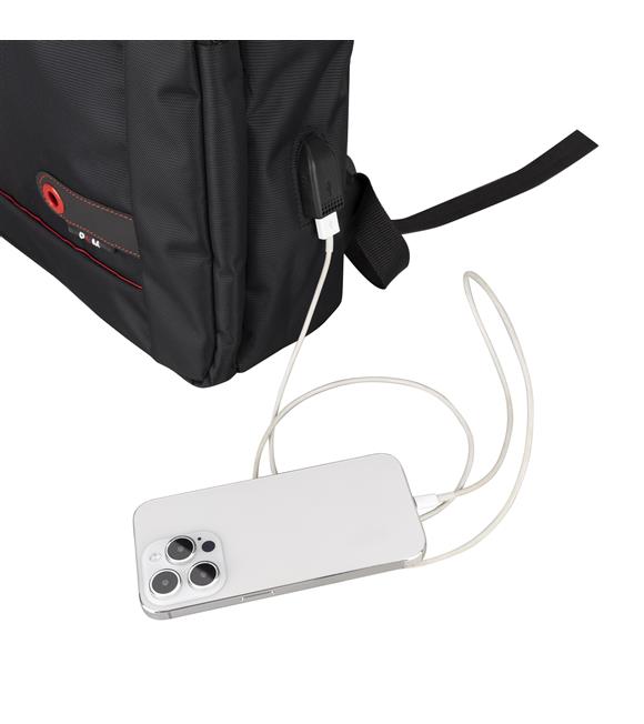 PLM Lucca-Usb-17 Siyah Notebook Sırt Çantası