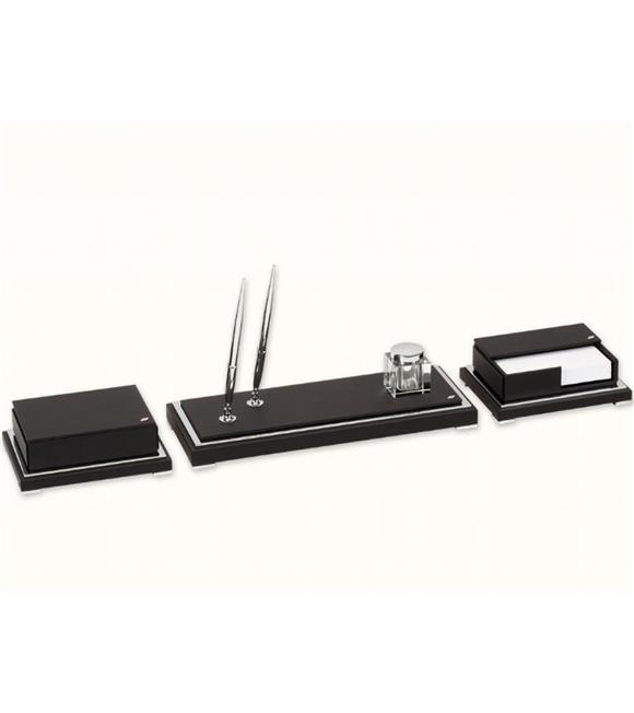 Tabac Leather And Crome Deskset Arty Smart 1816 Krom Ve Deri Masa Seti Sümen Takımları ve Deri Ürünler