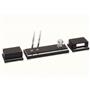 Tabac Leather And Crome Deskset Arty Master 1819 Krom Ve Deri Masa Seti