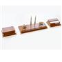 Tabac Gold And Leather Table Set Elegance Master 1936 Altın Ve Deri Masa Seti