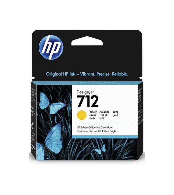 HP 712 Yellow Sarı 29ML Plotter Kartuşu 3ED69A