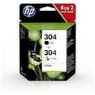 HP 304 Black-Color Siyah-Renkli Multi Paket 3JB05AE