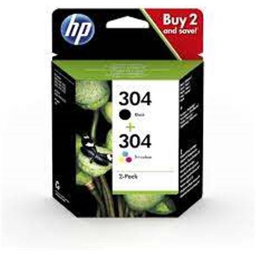 HP 304 Black-Color Siyah-Renkli Multi Paket 3JB05AE Yazıcı Ve Sarf Malzemeleri