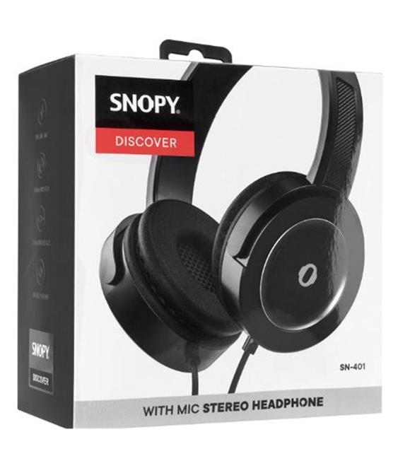 Snopy SN-401 DISCOVER Gri Güçlendirilmiş Bass Etkili Mikrofonlu Kulaklık Kulaküstü Kulaklık