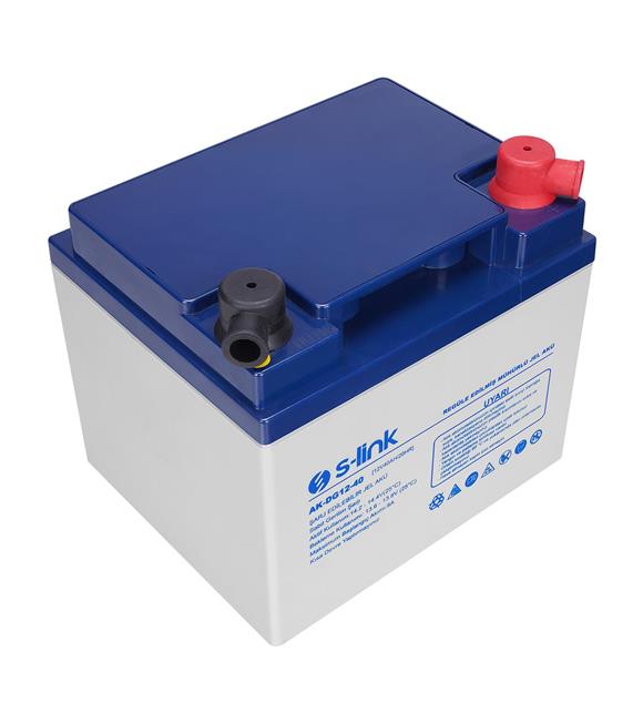 S-link AK-DG12-40 12V 40Ah Nano Silikon Jel Akü