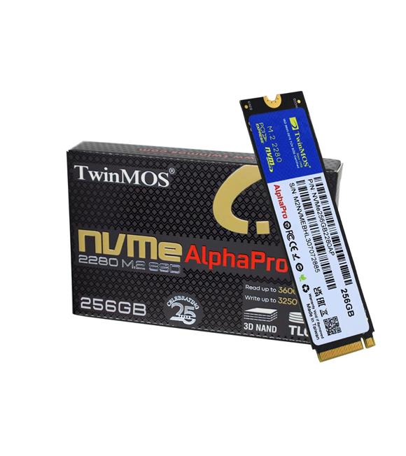 TwinMOS 256GB NVMe256GB2280AP M.2 PCIe Gen3 NVMe SSD (3600-3250Mb-s) TLC 3DNAND Ssd Disk