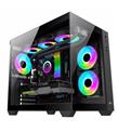 GameBooster GB-GH600BB Sea View USB 3.0, ATX 6 x ARGB Fanlı, Siyah Kasa