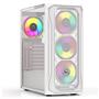 GameBooster GB-T005MW USB3.0 RGB fan Mesh Panel Beyaz kasa (PSU Yok)