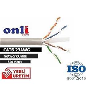 Onli ON-6002 U-UTP 23 AWG CCA 500 Metre Cat6 Kablo