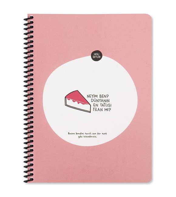 Keskin Color Sticker Defter Hisli Şeyler 16,5x22,5 80 Yp. Çizgili Stickerli Defter Neyim Ben Dünyanın En Tatlısı Filan Mı?
