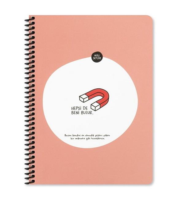 Keskin Color Sticker Defter Hisli Şeyler 16,5x22,5 80 YP Kareli Stickerli Defter Hepsi De Beni Bulur