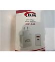Elba ELB15 25W 3.0A Usb-A To Usb-C Çift Girişli Hızlı Şarj Akım Koruma Isıya Dayanıklı EV Şarj Kafa