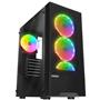 Everest DUSK PEAK 600W Temperli Camlı 4-12cm RGB Fan ATX Mid-T Gaming Oyuncu Kasası