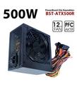 PowerBoost PB500AR 500W APFC 2-PCI-E 6+2 Pin 12cm Siyah Fanlı ATX Power Supply