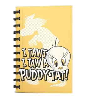 Mabbels Spiralli Defter Tweety I Tawt I Taw a Puddy Tat Açık Sarı 80 YP 17x24 DFT-388494