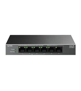 Tp-Link LS106LP 6 Port 10-100 Mbps 4 Port Poe+ 10-100 Mbps Switch Metal Kasa