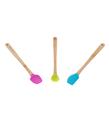 Silver Crest SPT-03 3 Lu Renkli 26CM Uzun Silikon Bambu Spatula Seti_1)
