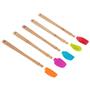 Silver Crest SPT-02 5 Li Renkli 26CM Uzun Silikon Bambu Spatula Seti