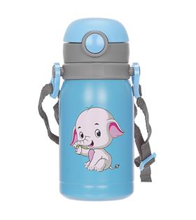 S-link SL-TM06 Mavi 300ML Iç 304 Dış 201 Taşınabilir Paslanmaz Çelik Çocuk Termos Kupa-Bardak