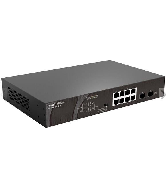 Ruijie-Reyee RG-ES110GDS-P 8 Port POE+ 10-100-1000Mbps 2 Port SFP 120W Switch