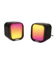 Snopy SN-87U 2.0 Mini RGB Işıklı 2Wx2CH Siyah USB Gaming Speaker Hoparlör