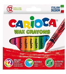 Carioca Wax Yıkanabilir Pastel Boya Kalemi 12 Li 42365