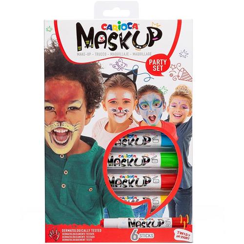 Carioca Yüz Boyası 6 GR 6 Renk 43052 Okula Dönüş Kampanyası Boya Gereçleri