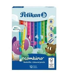 Pelikan Kuru Boya Kalemi Combino Jumbo Üçgen 12 Li