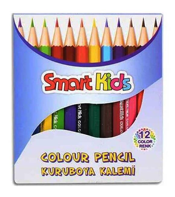 Smart Kıds Kuru Boya Yarım Boy 12 Renk 2969