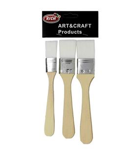 Rich Fırça Ekonomik Set Beyaz Kıl 3 Lü