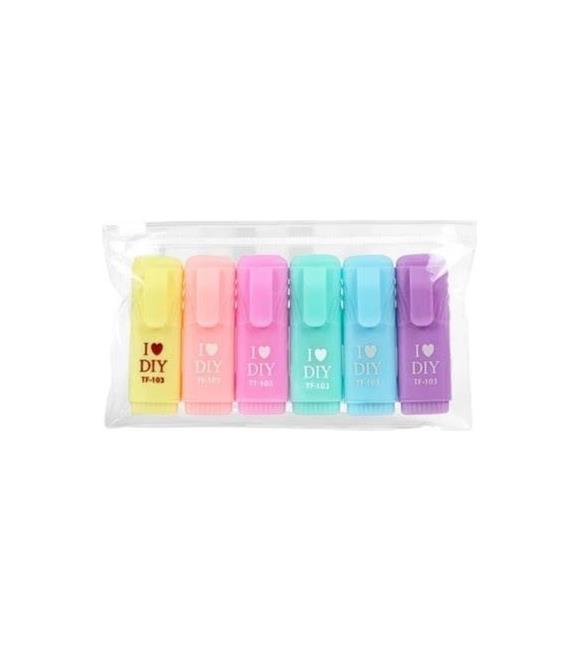 Pinco Fosforlu Kalem Dıy Mini 6 Lı Xh-908_1