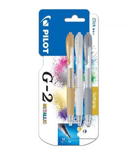 Pilot Roller Kalem Jel Mürekkepli 0.7 MM 3 Lü Metalik G2