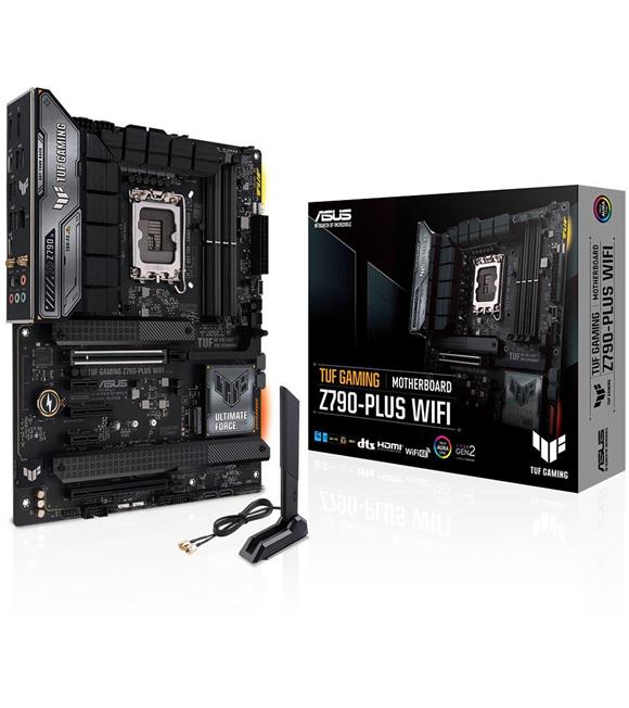 Asus TUF Gaming Z790-Plus WIFI Intel Z790 Soket 1700 DDR5 7200(OC)MHz ATX Gaming (Oyuncu) Anakart