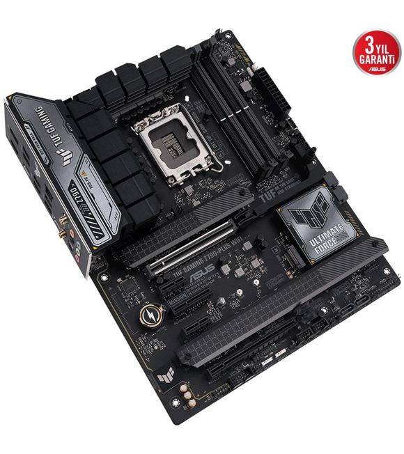 Asus TUF Gaming Z790-Plus WIFI Intel Z790 Soket 1700 DDR5 7200(OC)MHz ATX Gaming (Oyuncu) Anakart