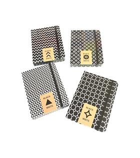 Liz Defter Ofset Kapak Lastikli 120 YP 90 GR Siyah