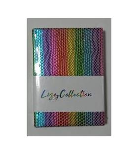 Liz Defter Rainbow Suni Deri 9x13 96 YP Çizgili