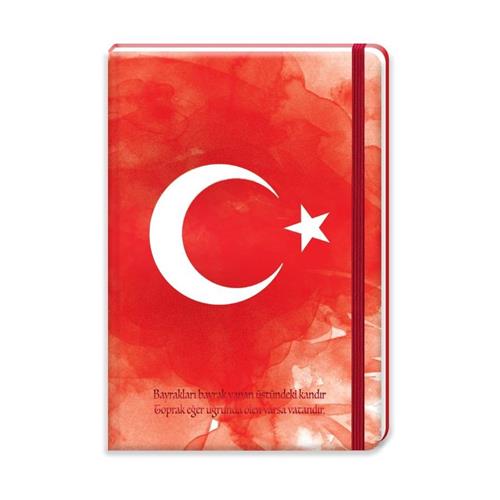 Keskin Color Defter Ciltli Lastikli Bayrak 17x24 96 YP Düz 415610-99 Okula Dönüş Kampanyası Defterler