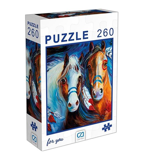 Ca Puzzle 260 Parça Atlar 6003