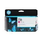 HP 738 Magenta Kırmızı 130ML Plotter Kartuşu 498N6A