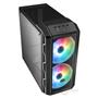 Cooler Master MasterCase H500 Mesh Akrilik Panel Tempered Glass 2x200mm ARGB Led Fanlı MidTower Kas