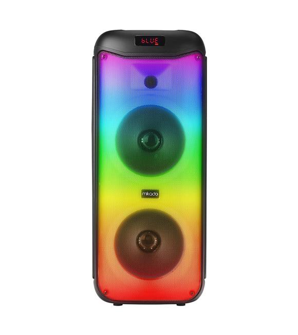 Mikado MD-40KP 40W BT TWS FMli RGB Işıklı Kablosuz Mikrofonlu Toplantı-Parti Kule Hoparlör